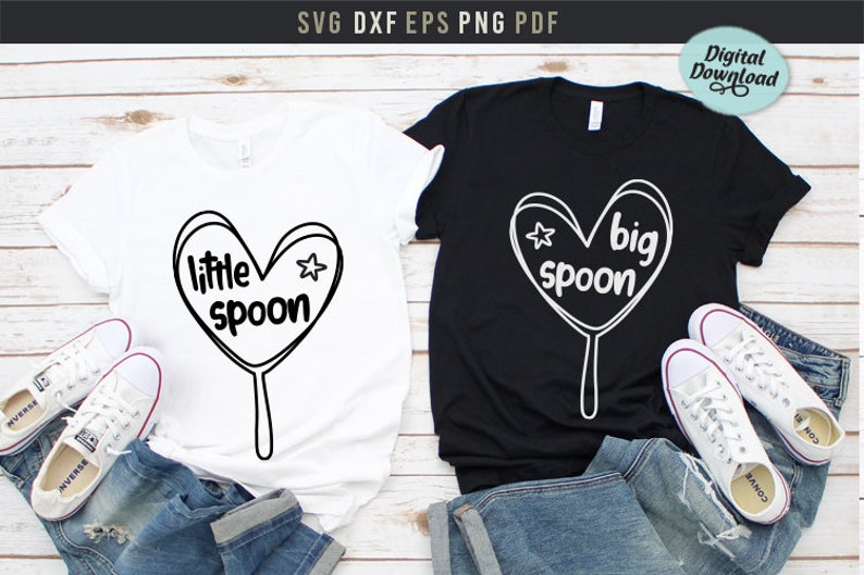 Big spoon Little spoon Svg Wife Husband Svg Girlfriends ...