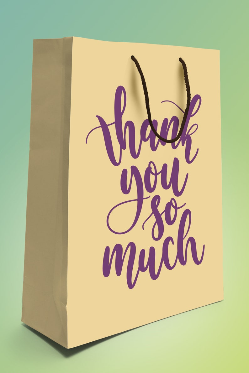 Thank You so Much Thank You Svg Quote Svg Thank You Card Etsy