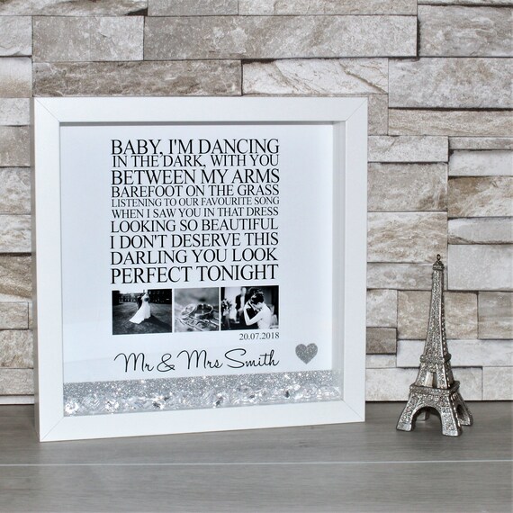 Ed Sheeran Perfect Song Lyrics Song Lyric Frame Ed Sheeran Etsy