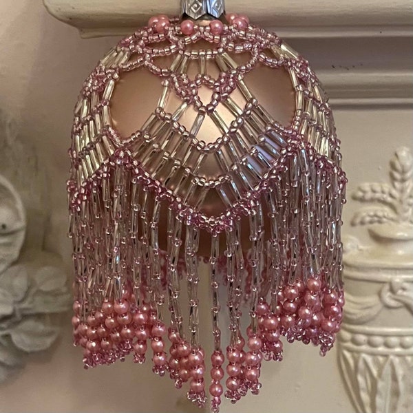 Chandelier Bauble pattern 30. Beading tutorial instructions. Christmas decoration. This is a digital BEAD PATTERN and not a physical item.