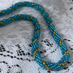 Spiral Rope Pattern 27. Beading instructions. Jewellery necklace bracelet seed bead. This is a digital BEAD PATTERN and not a physical item.
