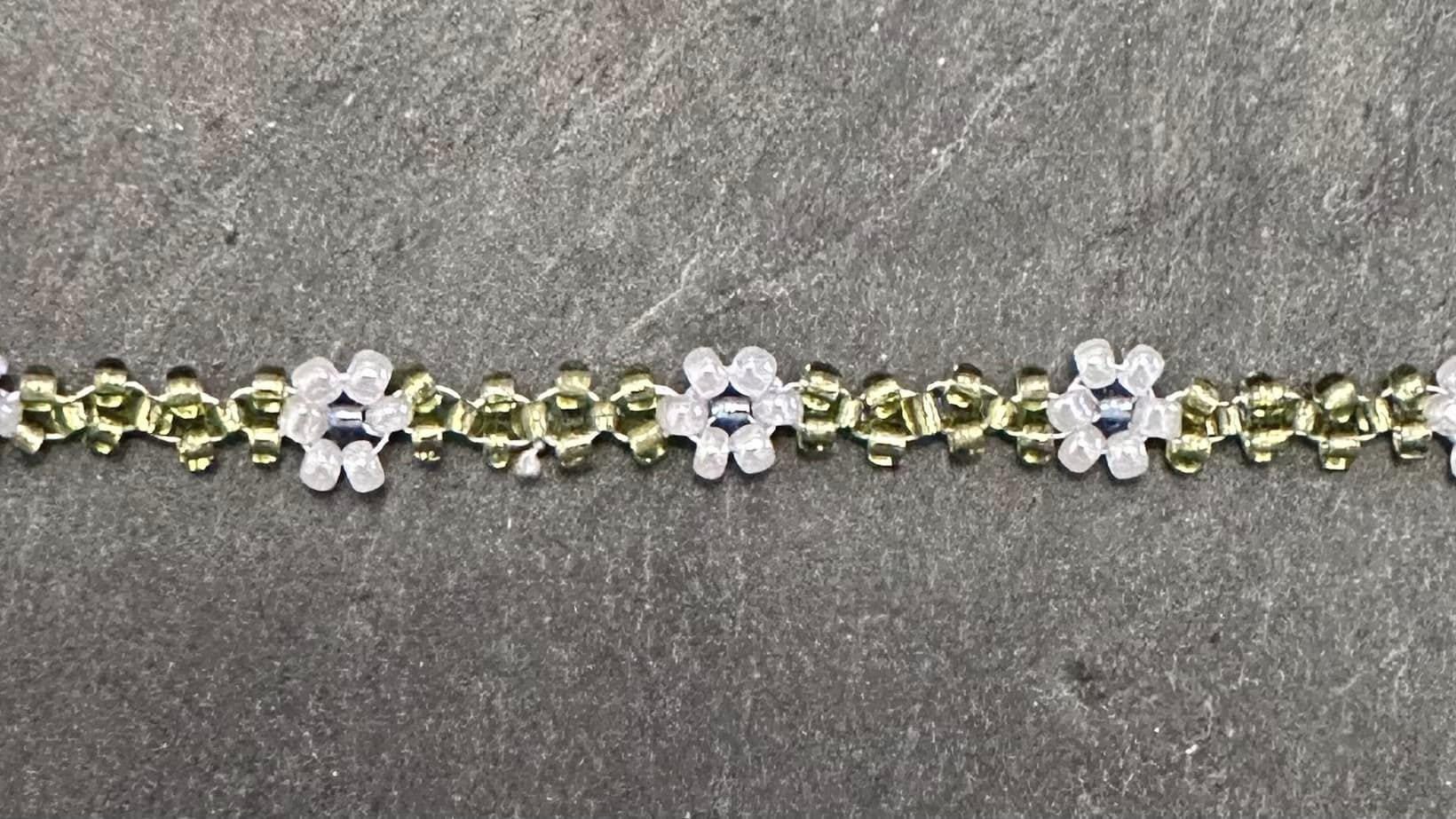 Five Daisy Bands Pattern 67. Beading Instructions PDF. Seed Bead Flower ...
