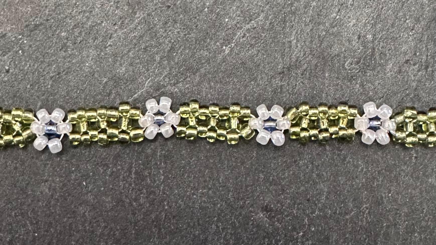 Five Daisy Bands Pattern 67. Beading Instructions PDF. Seed Bead Flower ...