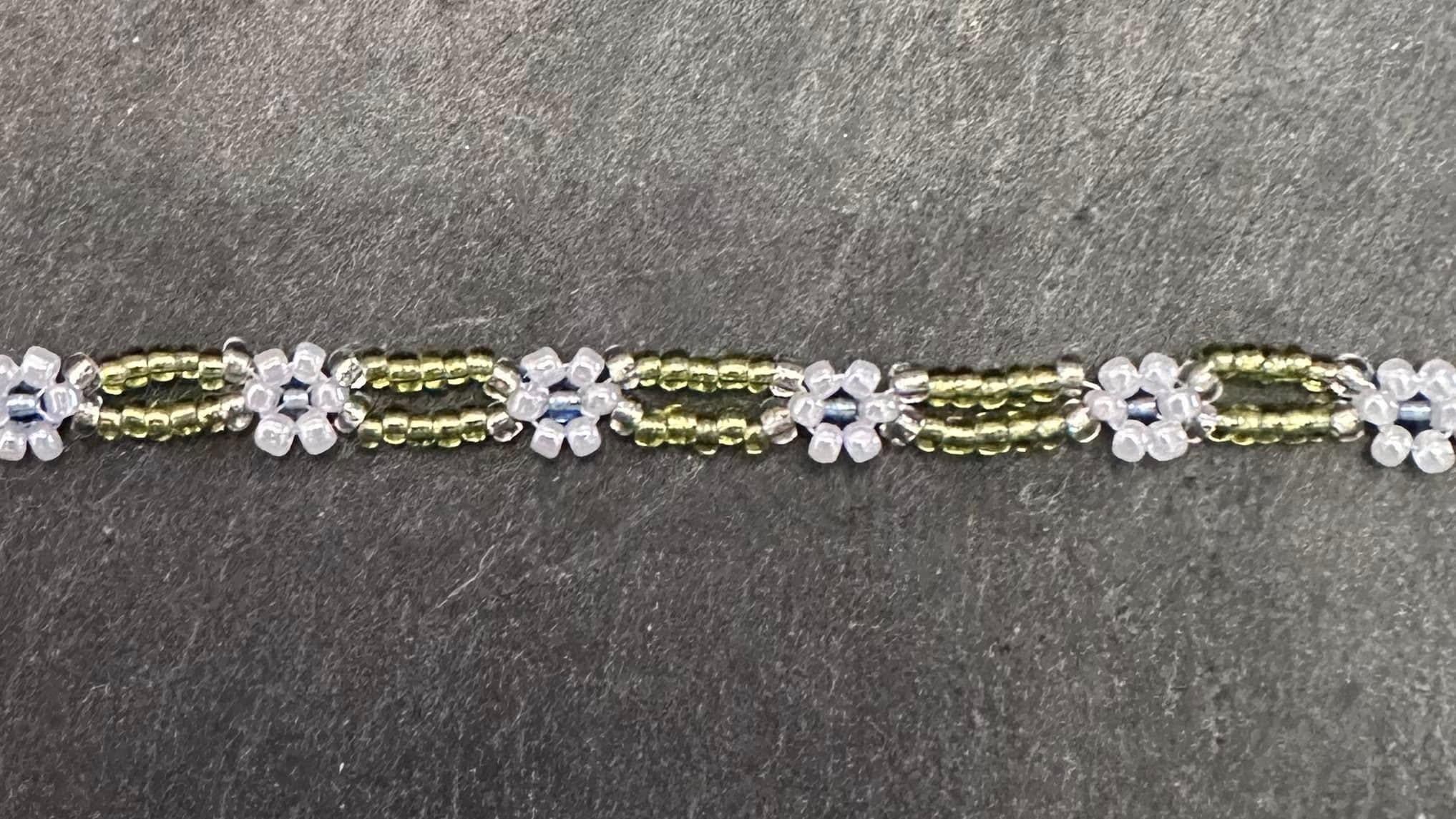 Five Daisy Bands Pattern 67. Beading Instructions PDF. Seed Bead Flower ...
