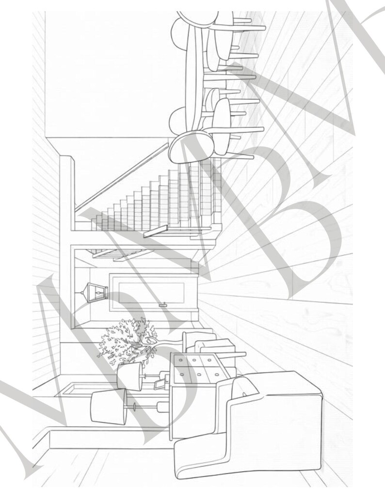 Interior Design Coloring Book Printable for Young Designers - Ages 8-12 ...
