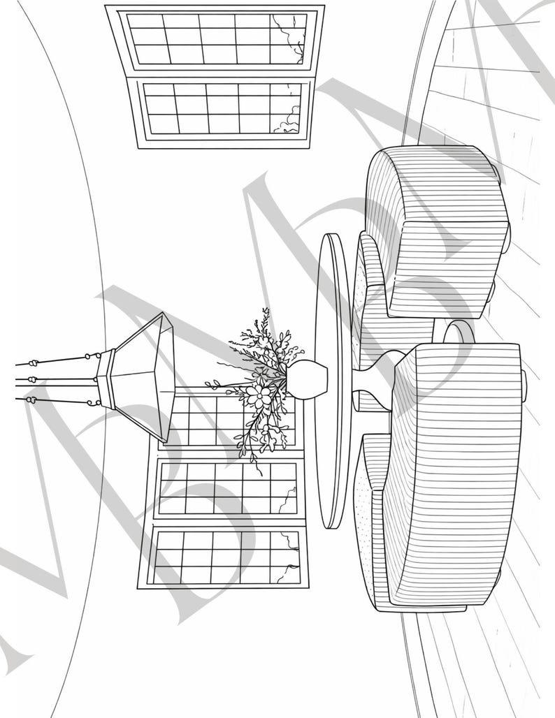 Interior Design Coloring Book Printable for Young Designers - Ages 8-12 ...