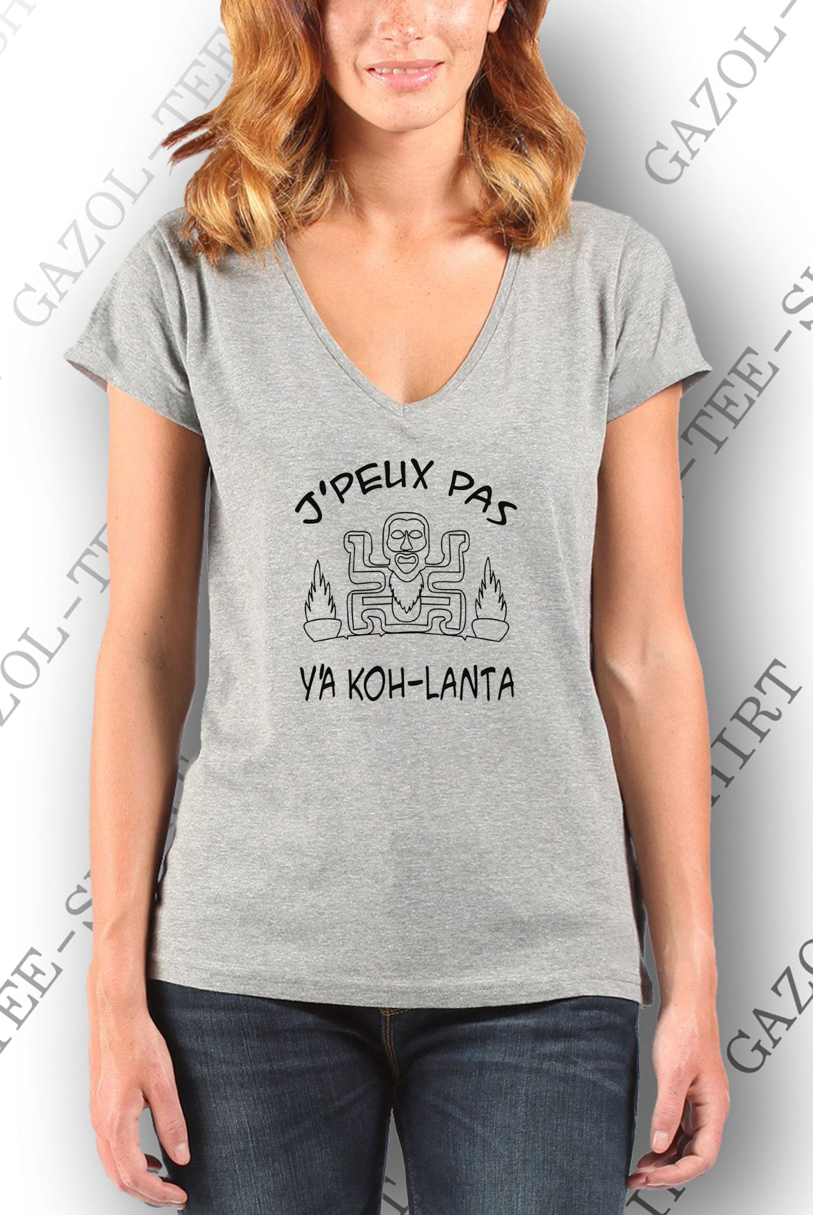 T Shirt 100 Coton Femme J Peux Pas Y A Koh Etsy