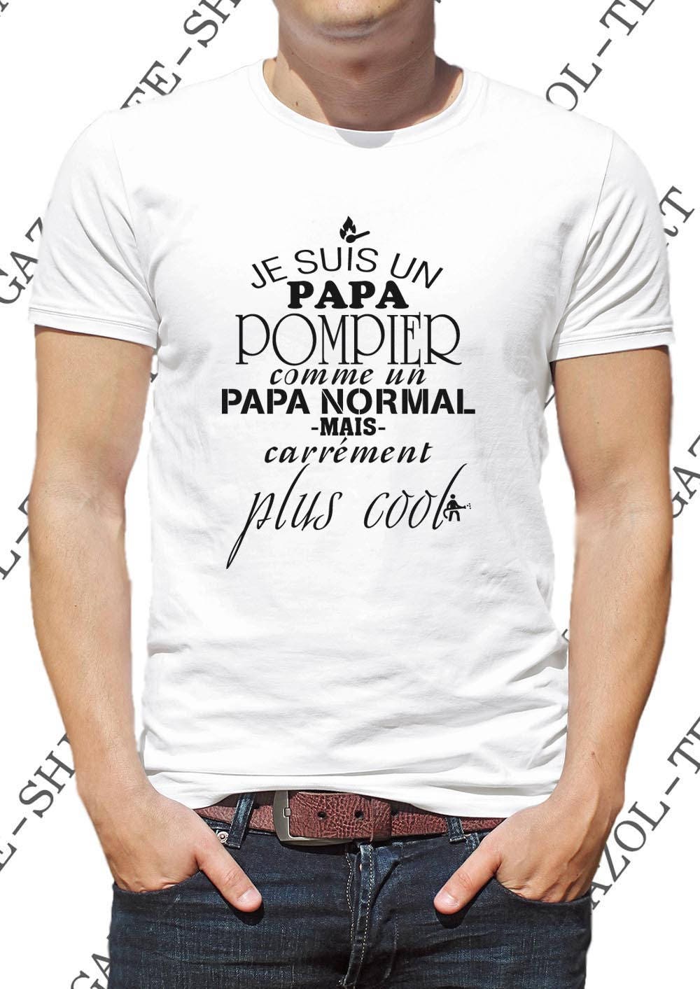 Parrain pompier, idée cadeau pour pompier,pompier' T-shirt Homme