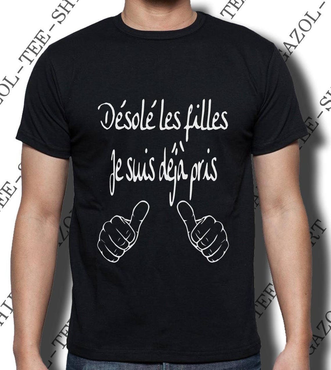 T-shirt Humoristique Spreadshirt - 'Désolé Je Suis Déjà Pris' Homme