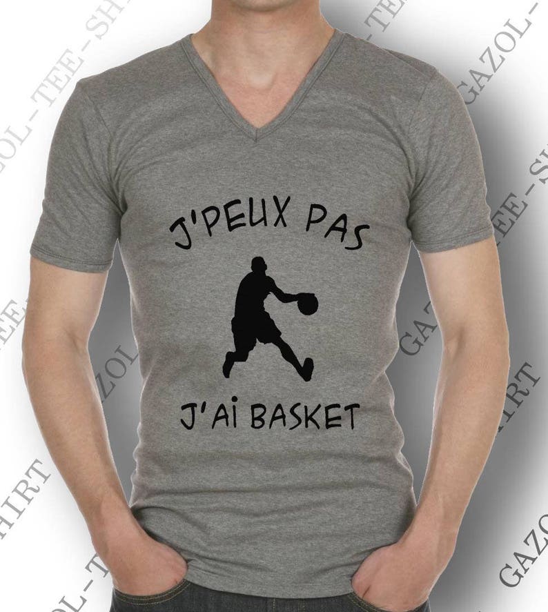 Tee-shirt J' peux pas. J'ai basket. Maillot basket basketteur. image 3