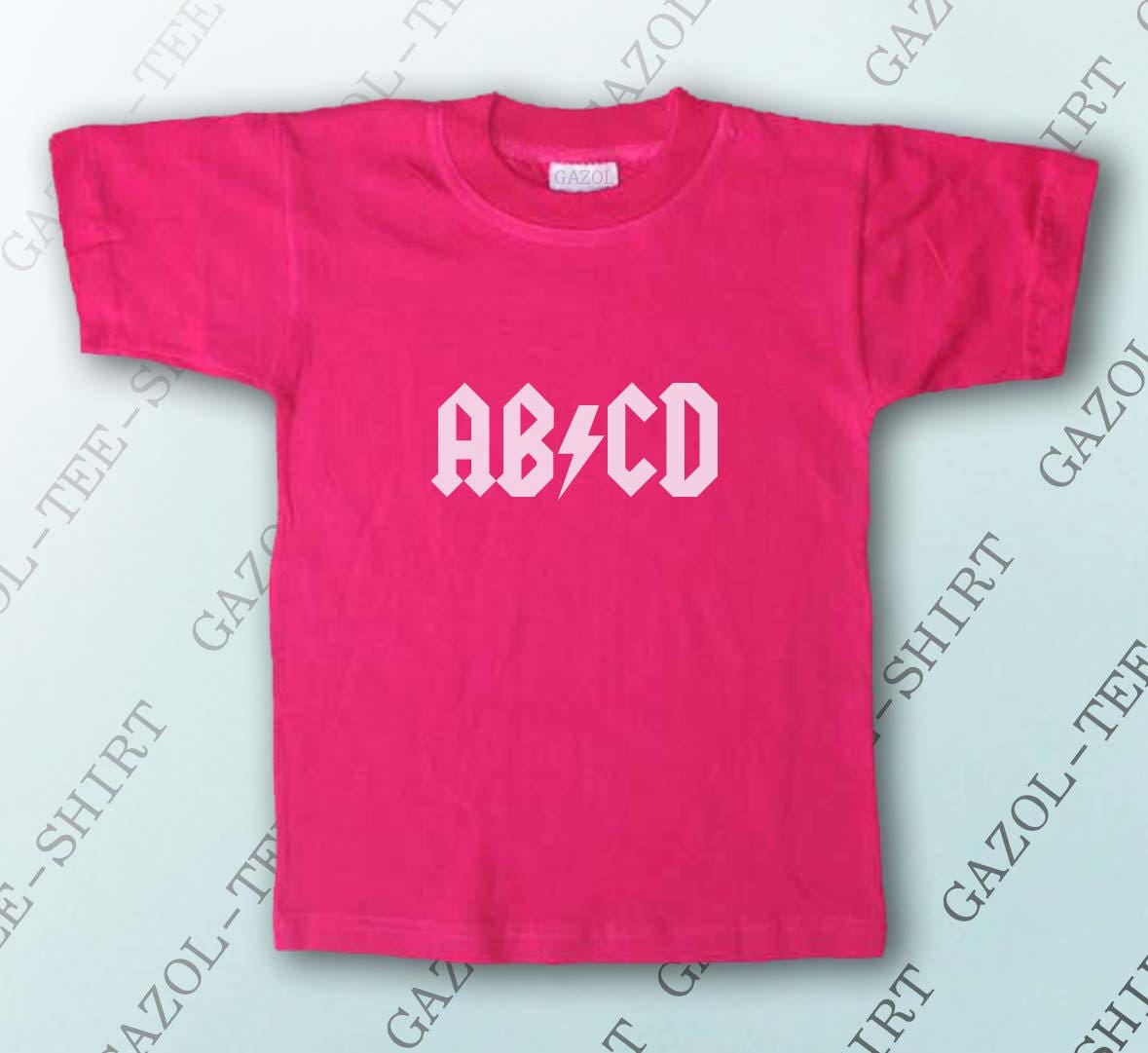 Tee-shirt enfant garçon ou fille ABCD AC/DC T-shirt enfant 100% humour ...