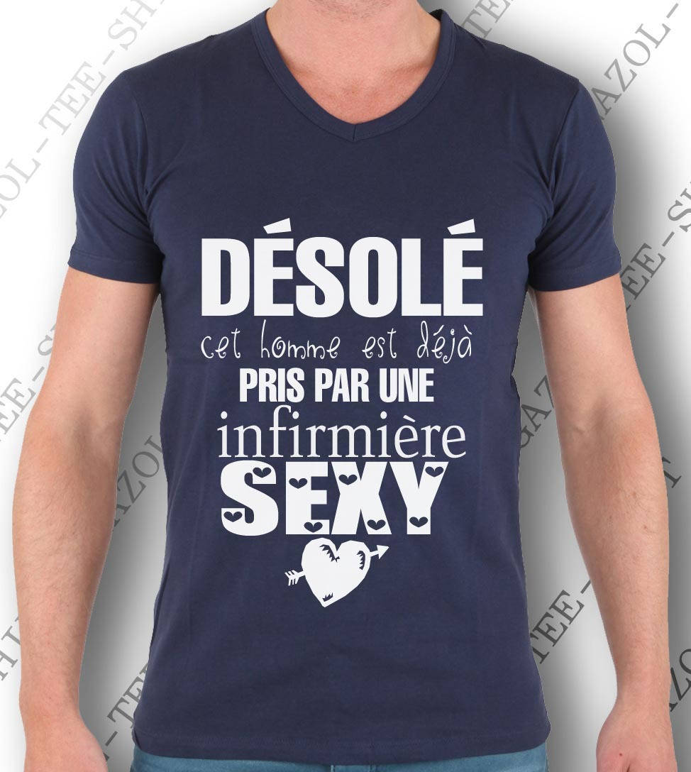 Scarica Gratis Images Desole Cet Homme Est Deja Pris Par Une Infirmiere Sexy Tee Shirt dernière salutations