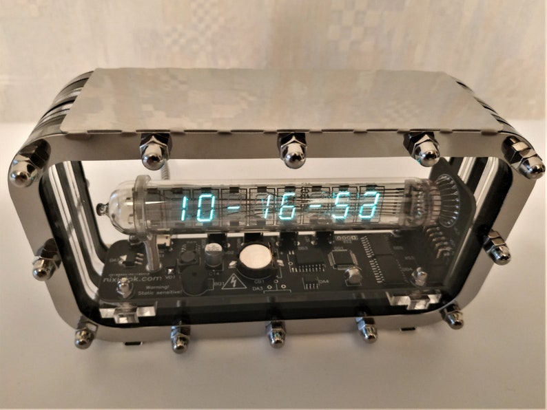 Adafruit Ice Tube Clock IV18 VFD Nixie Era Nixie Tube Clock Etsy UK
