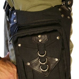 Holster, Sacoche, Ceinture ou Ceinture pour Kilt Noir et Métal