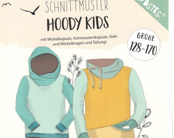 Hoody Kids von Lybstes - Papierschnittmuster Größe 128 bis 170