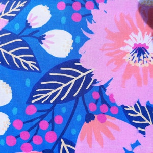 Cotton woven fabric Vibrant Blooms by Paintbrush Studio Fabrics image 4