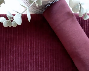 Paquet tissu bio « jupe comme pantalon » bordeaux