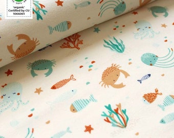 Organic cotton jersey Ocean Party from Stoffonkel