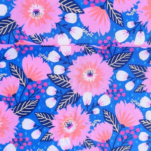 Cotton woven fabric Vibrant Blooms by Paintbrush Studio Fabrics image 3