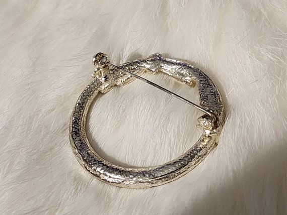 Large Rhinestone Wreath Brooch - Statement-Making… - image 2