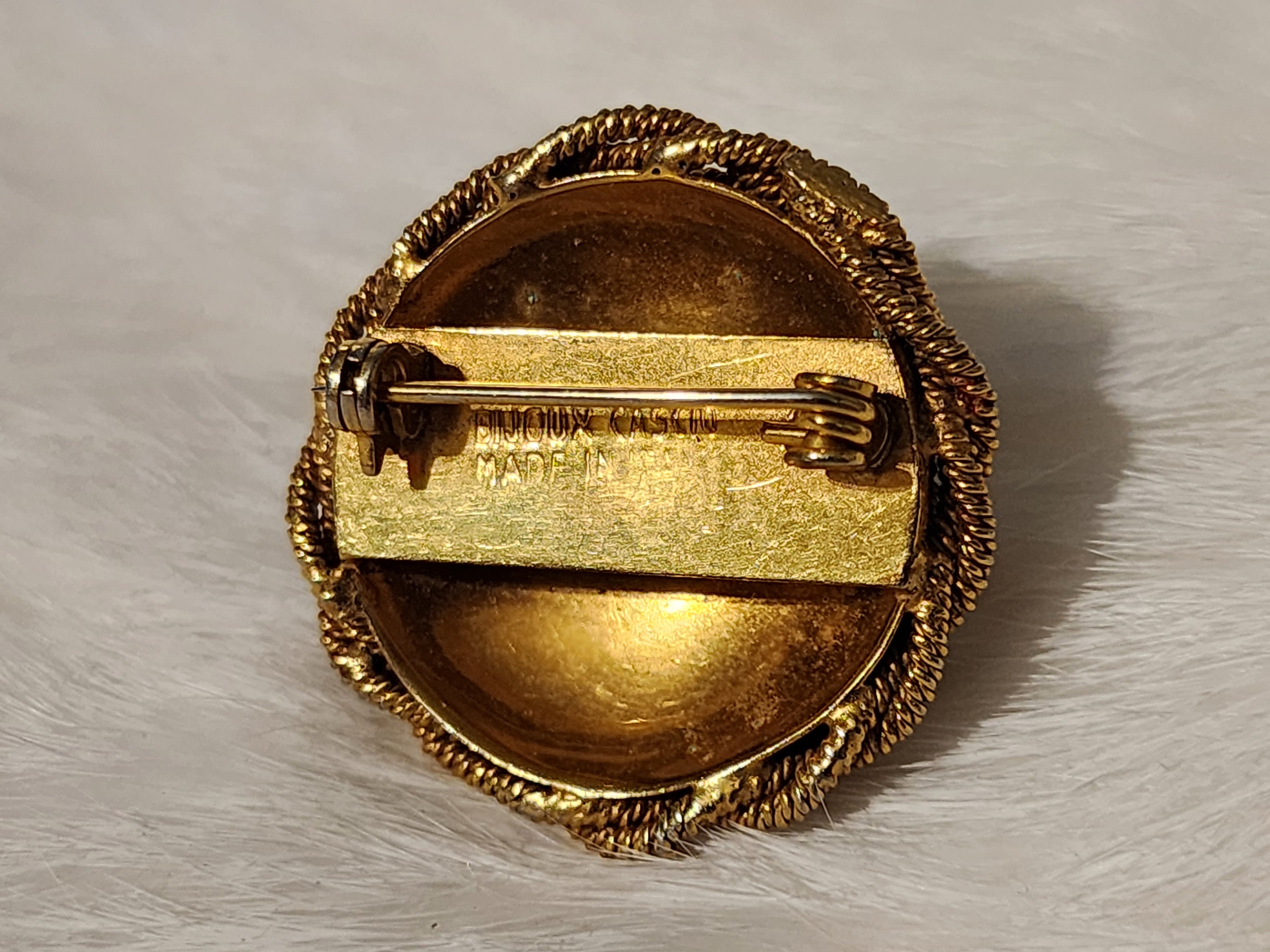 BIJOUX CASCIO ヴィンテージブローチ メジャーバトンメイス希少