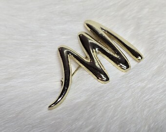EMMONS ヴィンテージ ブローチ Vintage Emmons Brooch, Vintage Emmons Jewelry, Large Gold