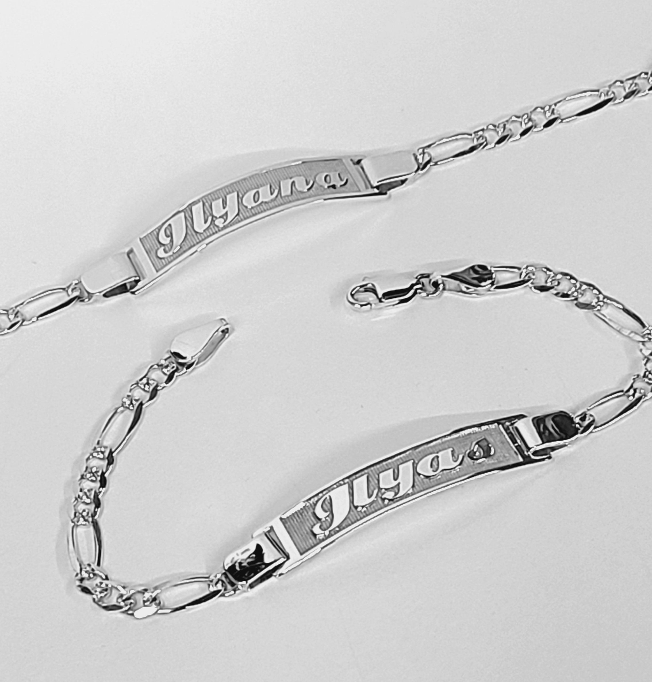 Deep Engraved Name Bracelet, Solid 925 Sterling Silver Deep Engraved Name Bracelet, Solid 925 Sterling Silver