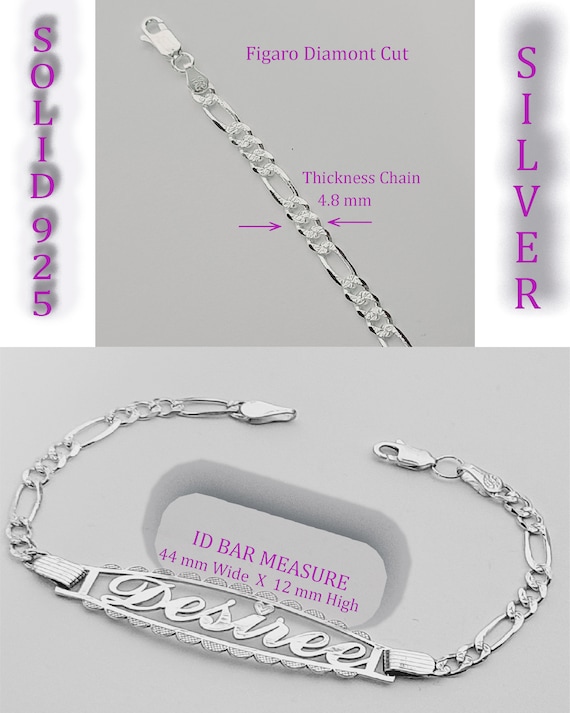 Buy 925 Silver ID Bracelet With Your Name, Cut Out Bracelet Name, Script Shining Bracelet Name, Mirror Finish. Bracelet, With Diamond Cut Edge Online in India - Etsy Buy 925 Silver ID Bracelet With Your Name, Cut Out Bracelet Name, Script Shining Bracelet Name, Mirror Finish. Bracelet, With Diamond Cut Edge Online in India - Etsy