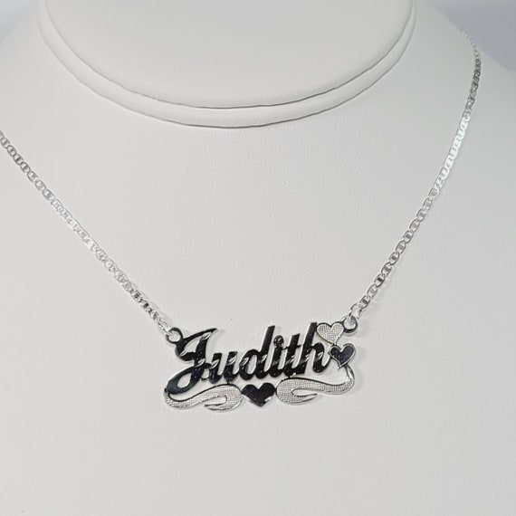 Jaritza Solid 925 Silver Nameplate, Personalized Style Pendant, Plata 925,  Scroll Name Necklace, Personalized Gift Pendant, Shining Name. - Etsy | Nameplate  necklace silver, Nameplate necklace, Silver 925 necklace