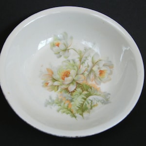 Old porcelain small bowls plate, decorative bowls porcelain, plate bowls flowers decor botanical decor