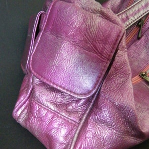 Vintage Damen Handtasche, Retro 80er Disco Stil, Kunstleder Handtasche Schulter, Mode Geschenk für Frauen, Damenmode-Accessoire, Geschenk Bild 5