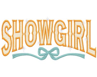 Showgirl Embroidery Design. 3 Hoop Sizes Inc. *INSTANT DOWNLOAD*