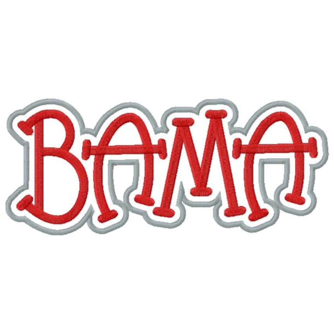 MASCOTS : Bama... 3 Hoop Sizes Inc. Applique Embroidery Design *INSTANT ...