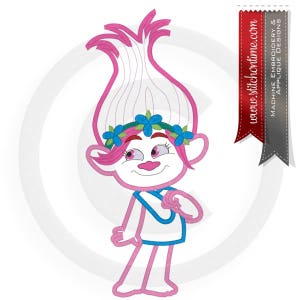 1 Big Hair : Big Hair Girl Troll Applique 3 Hoop Sizes Inc. Embroidery Design