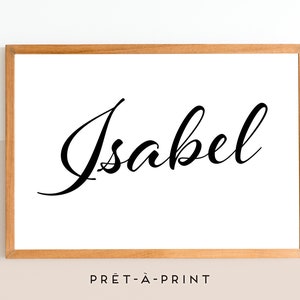Custom Spanish Name Print, Custom Spanish Nursery Sign, Baby Name Print, Custom Nursey Name, Nursery Decor, Baby Gift - Digital File