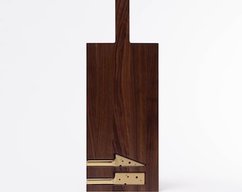Cheese Board with Elegant Knife Set – Oak or Walnut Board Perfect for Hosting and Entertaining