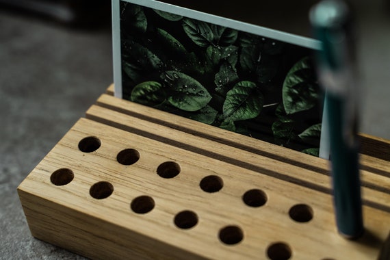 Hold My Pen desk organizer, Wood pencil holder, Wood Desk Organizer, Accessories for Best, Rustic office decor