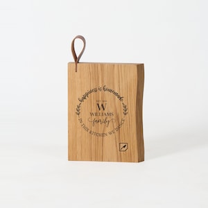 Personalised Cutting Board, Custom Chopping Board, Engraved Oak Chopping Board, Serving Board, Cutting Novelty, New Home, Housewarming Gift