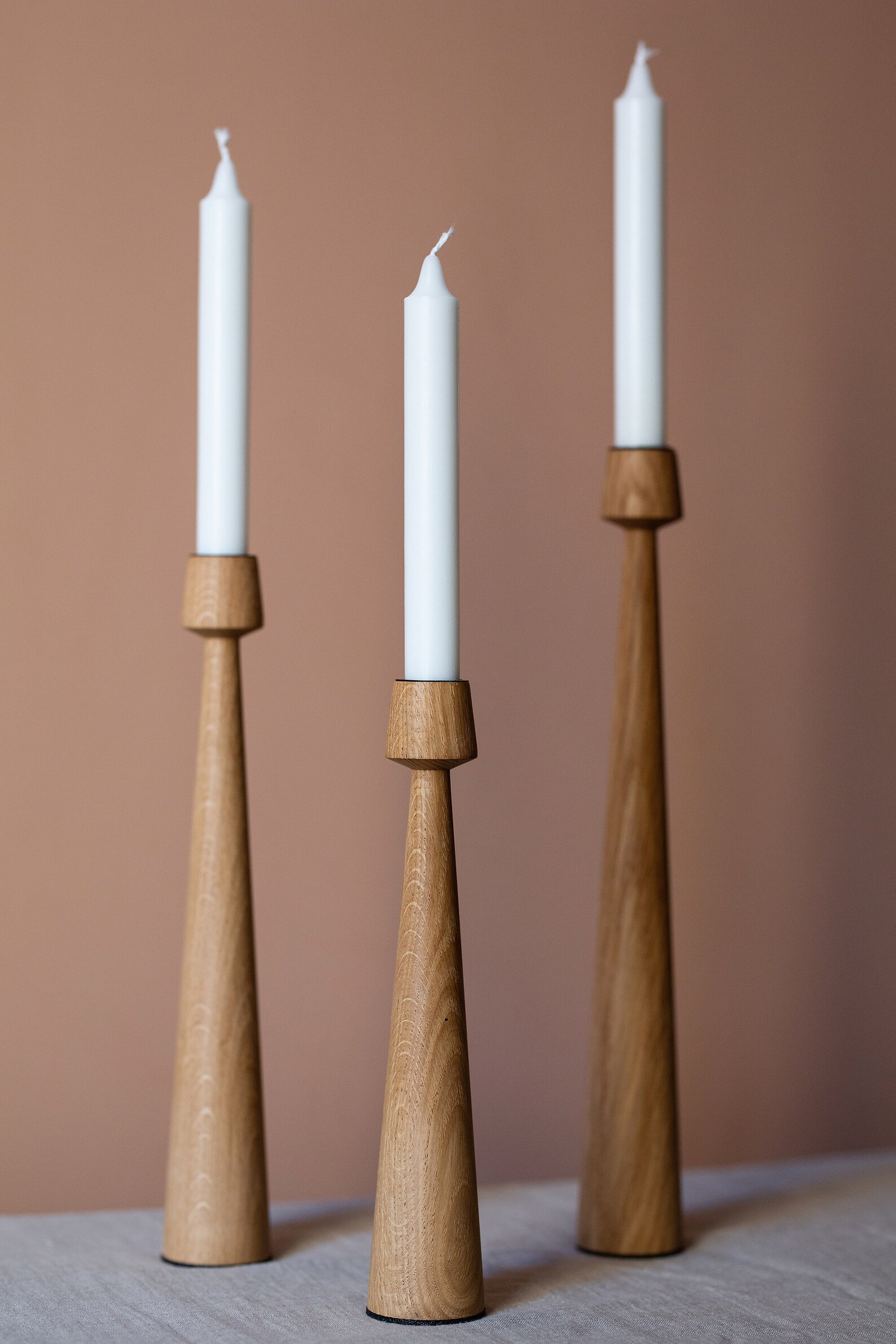 Tower Candlesticks Wooden Candle Holder Tall Candle Holder Etsy