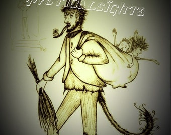 Krampus vintage-type postcard
