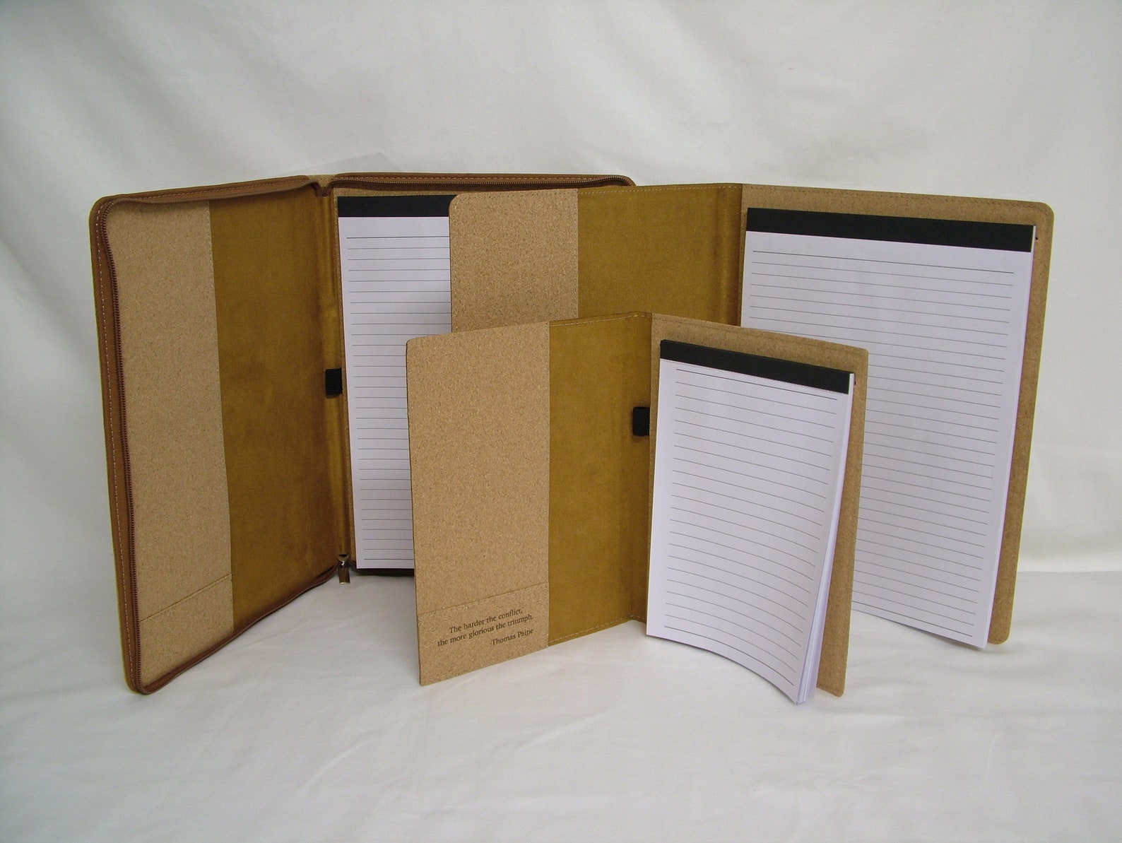 Personalized Cork Notepad Portfolio/padfolio Custom Logo Etsy