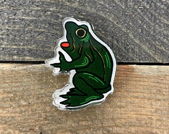 Frog Acrylic Pin