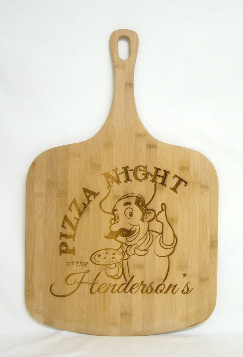 Personalized 14 X 23 Bamboo Pizza Peel / Pizza Board Etsy