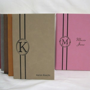 Personalized Leatherette Journal - Custom Design/Logo