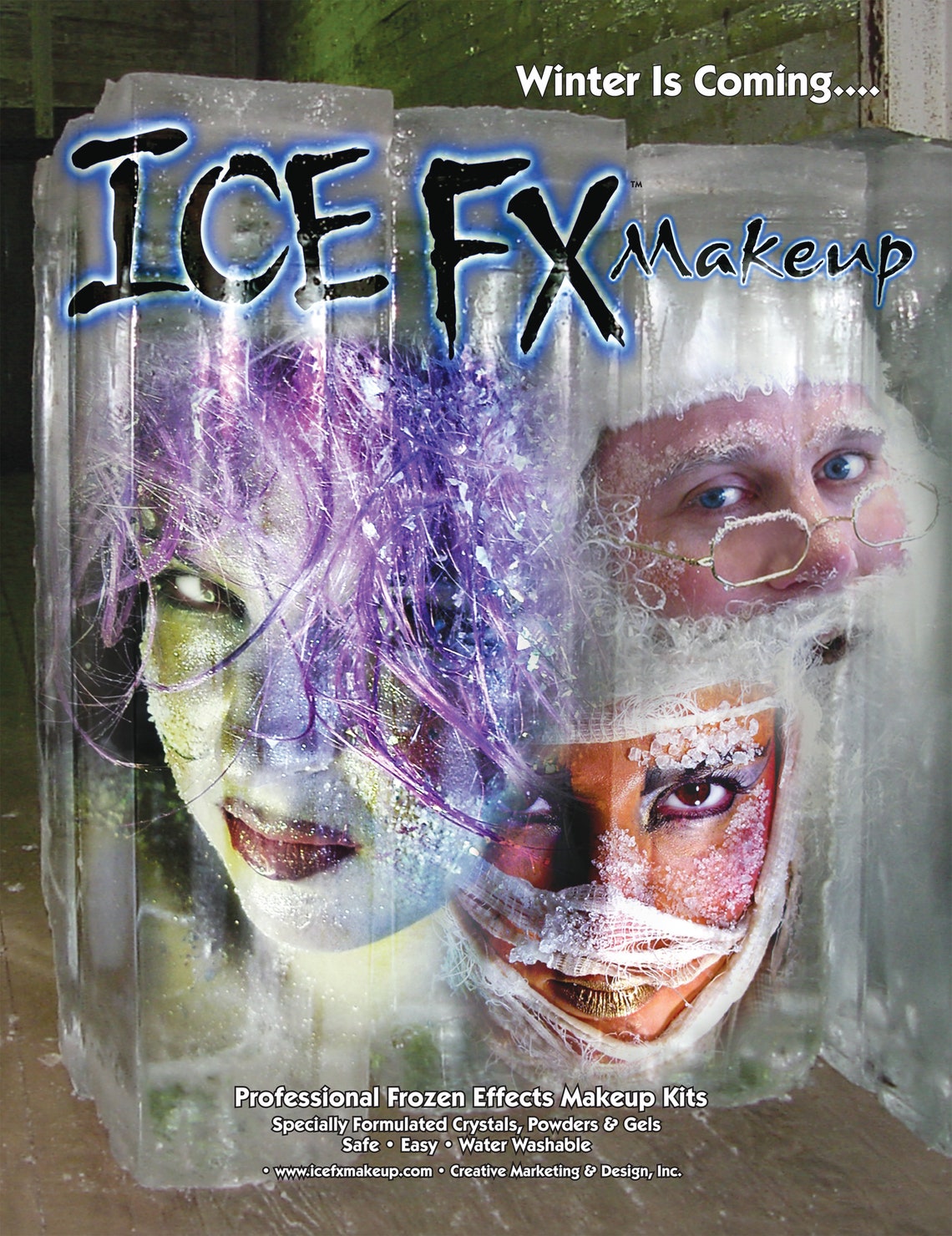 Ice FX Pro Makeup Kit Special Effects Winter Frozen Cosmetic Etsy