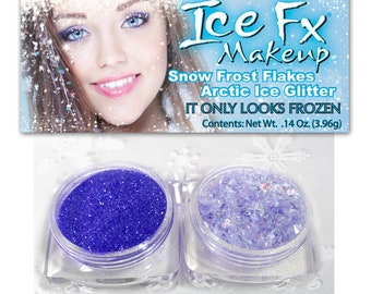 Glitter cosmetici e fiocchi iridescenti abbinati - Pervinca