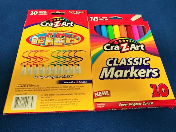 Cra-z-art Classic Fineline Markers, 10 Count X 2 Packs 