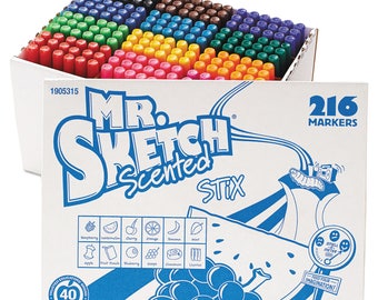 Smelling Mr Sketch, Instant Water Colors, Markers, Different Fragrance,  Drawing, Sanford's, Craft, Supply, Vintage, Collectible 20-32-1114 