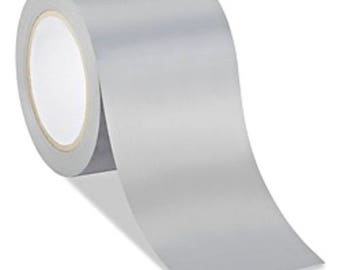 2 Rolls Industrial Vinyl Safety Tape - 4" x 36 YDS {108 FT} Grey