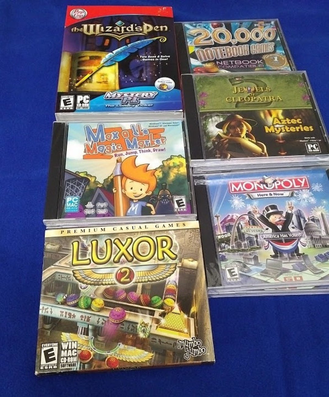 Vintage PC Cd rom Games All Sealed Rated for Everyone Etsy